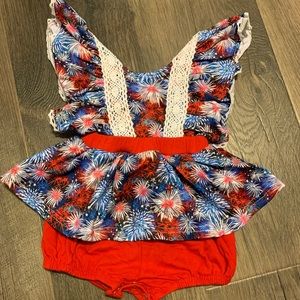 4th of July romper